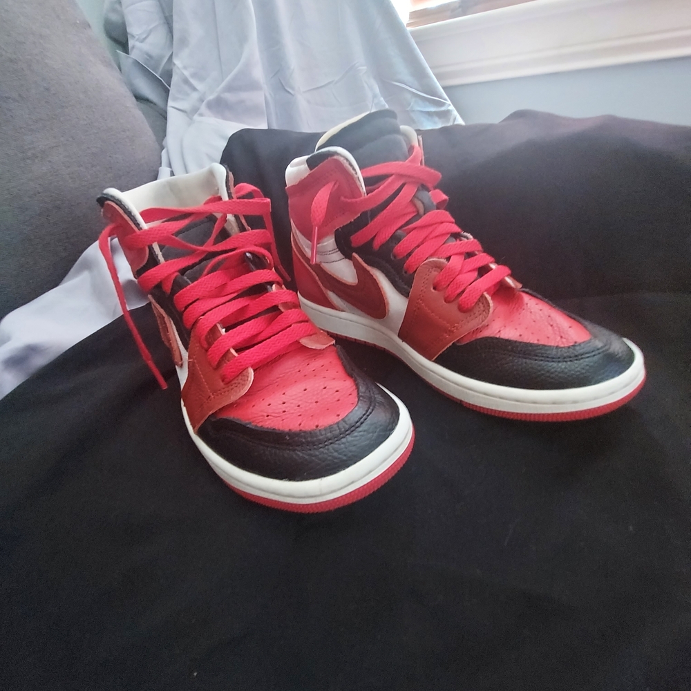 Nike Red and Black Retro Athletic Shoes